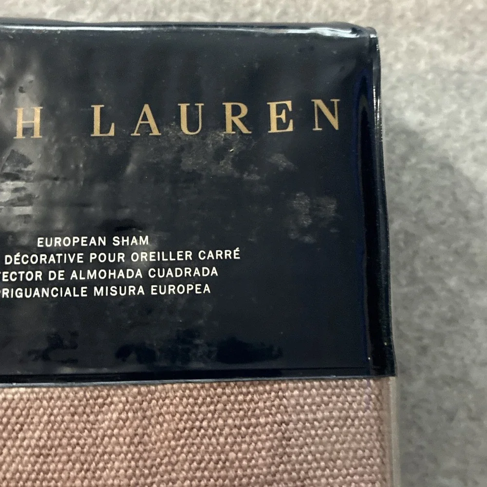 NEW Ralph Lauren Notting Hill Noland Linen Euro Sham 26x26 Muted Purple